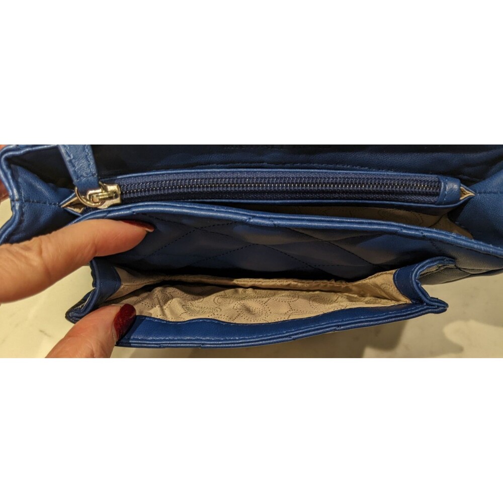 Michael Kors Blue Quilted Shoulder Bag - Picture 13 of 16